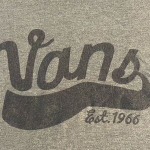 Vans Army Green Logo T-Shirt Medium